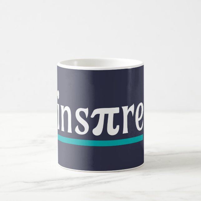 Inspire Math Pun Funny Inspirational Kaffemugg (Center)