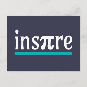 Inspire Math Pun Funny Inspirational Vykort