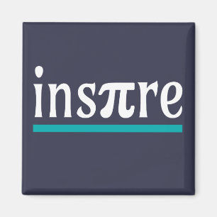 Inspire Math Pun Funny Inspirationell Magnet