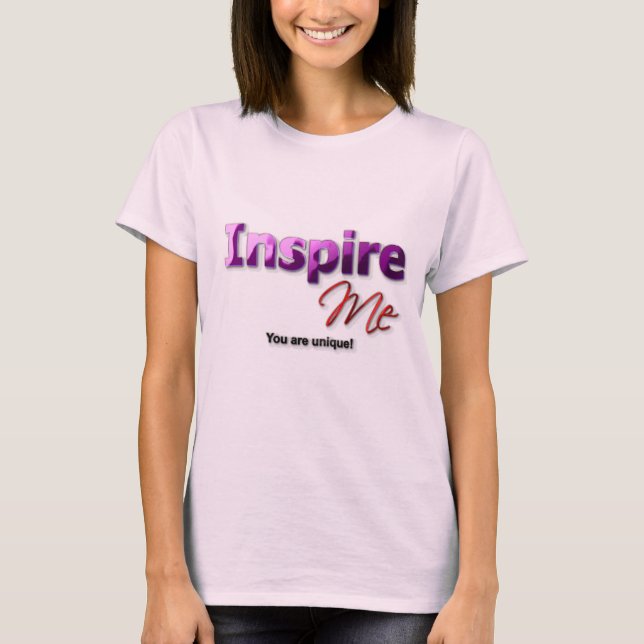 Inspire Me Organic Women's Shirt T-shirt (Framsida)