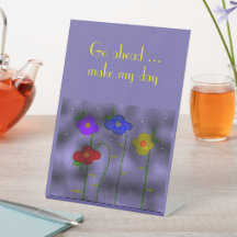 "Inspire Me" Pedestal-tecken