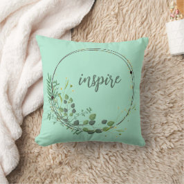 Inspire med Blommigt Botaniskt Ram Kudde