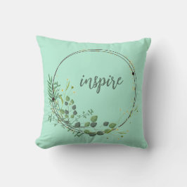 Inspire med Blommigt Botaniskt Ram Kudde