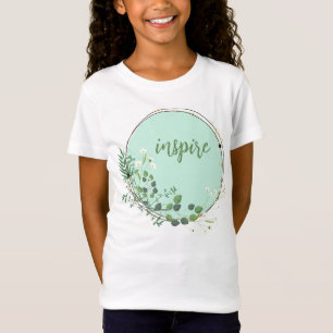 Inspire med Blommigt Botaniskt Ram T Shirt