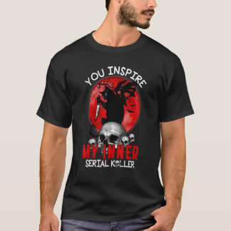 Inspire min inre serial Kller Black Cat Hallo T Shirt