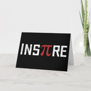 InsPire Pi-dag Lycklig Pi Day Math Kort