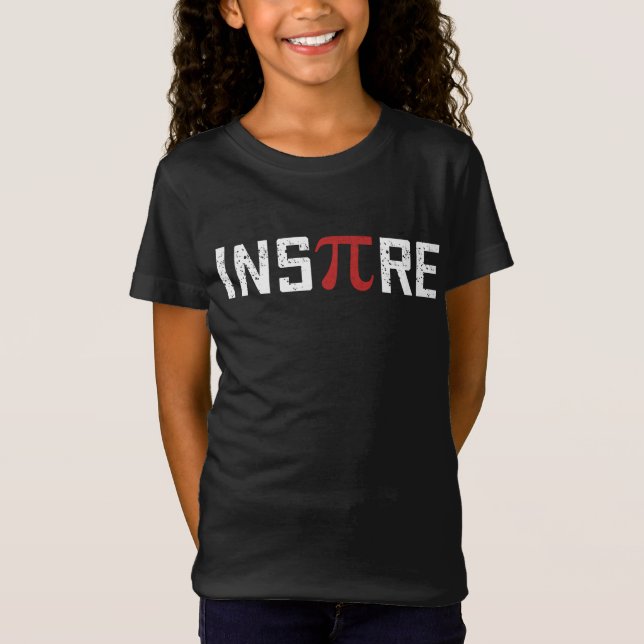 InsPire Pi-dag | Lycklig Pi Day Math T Shirt (Framsida)