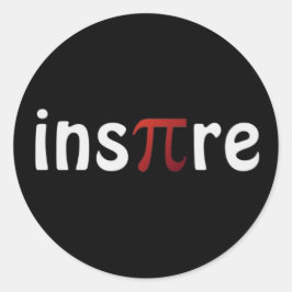 Inspire Pi Day Math Sticker Runt Klistermärke