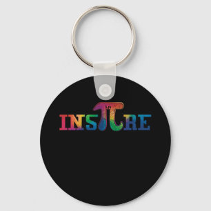 Inspire Pi TShirt 3.14 Math Teacher National Day Nyckelring