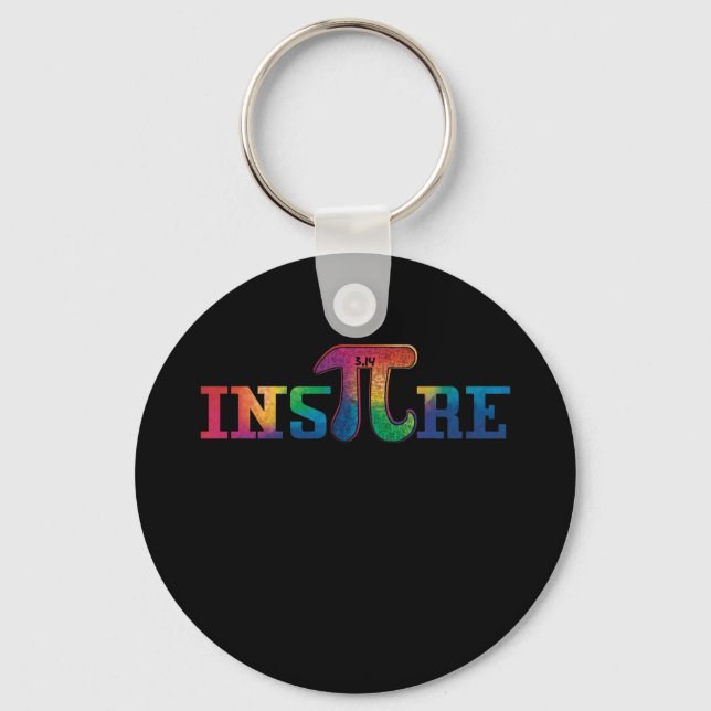 Inspire Pi TShirt 3.14 Math Teacher National Day Nyckelring (Framsida)