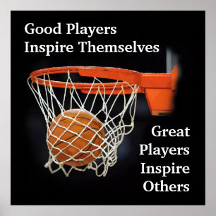 Inspire-spelare för basketboll poster