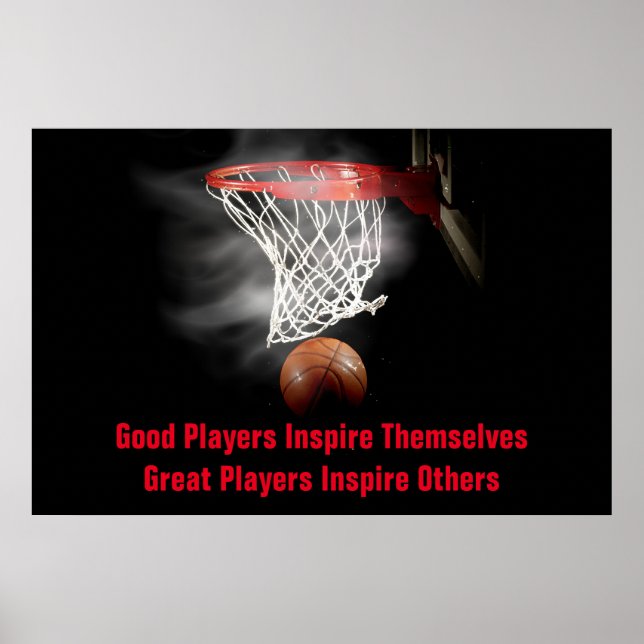 Inspire-spelare för basketboll poster (Framsidan)