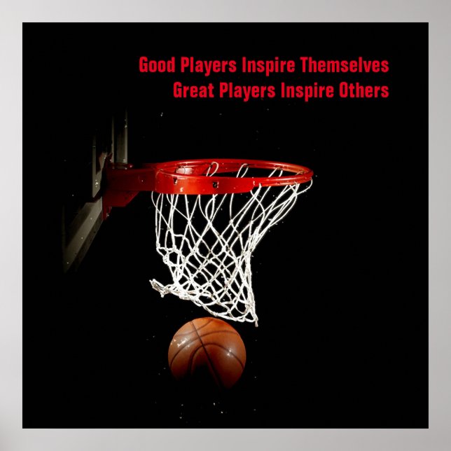 Inspire-spelare för basketboll poster (Framsidan)
