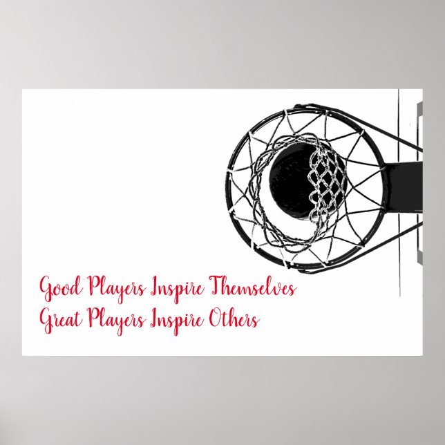 Inspire-spelare för basketboll poster (Framsidan)