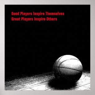 Inspire-spelare för basketboll poster
