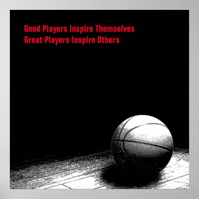 Inspire-spelare för basketboll poster (Framsidan)
