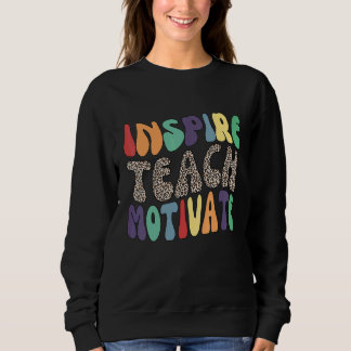 Inspire Teach Motivate Kärlek Lacher Student Schoo T Shirt