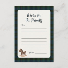 Inspired Baby Shower Advice Card