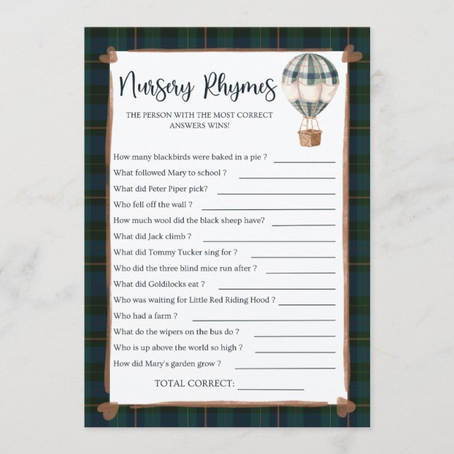 Inspired Baby Shower Game (Framsida)