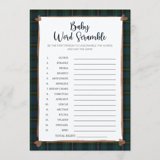 Inspired Baby Shower Game (Framsida)