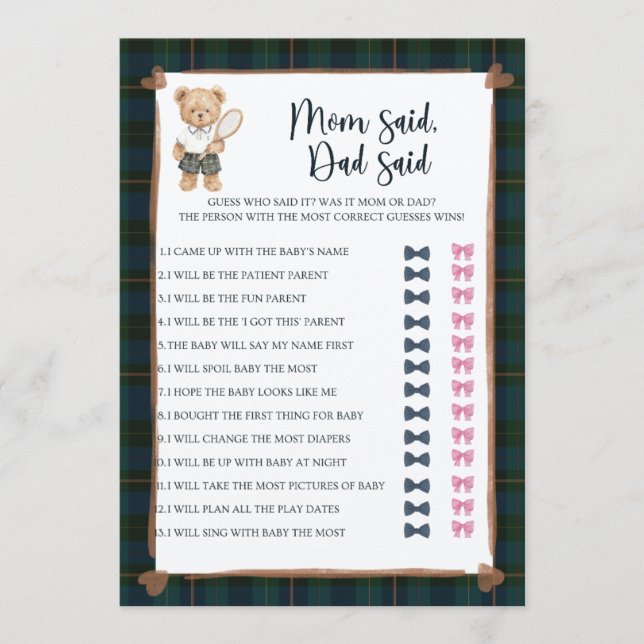 Inspired Baby Shower Game (Framsida)