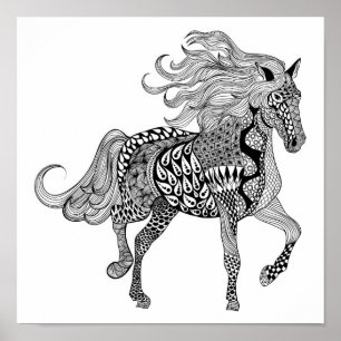 Inspired Black Horse 2 Poster