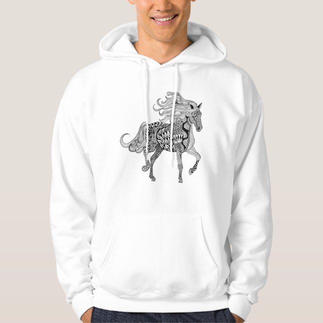 Inspired Black Horse Munkjacka (Framsida)