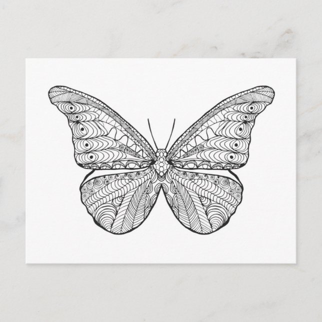 Inspired Butterfly Vykort (Framsida)