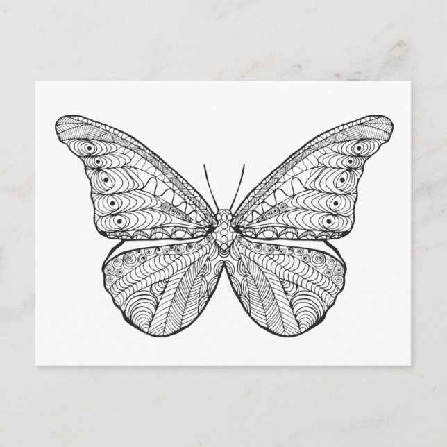 Inspired Butterfly Vykort (Framsida)