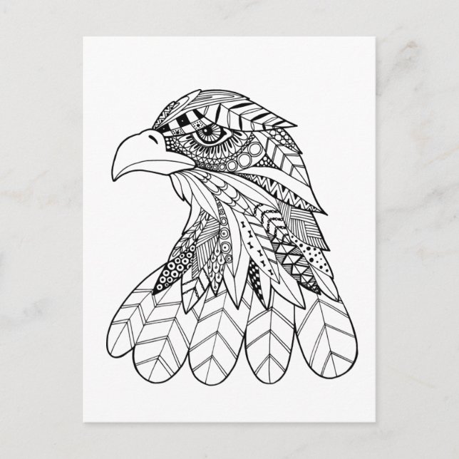 Inspired Eagle Vykort (Framsida)