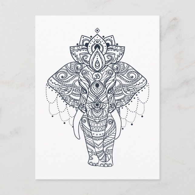 Inspired Elephant Vykort (Framsida)