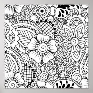 Inspired Flowers 2 Poster