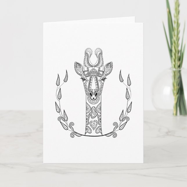 Inspired Giraffe Kort (Framsida)