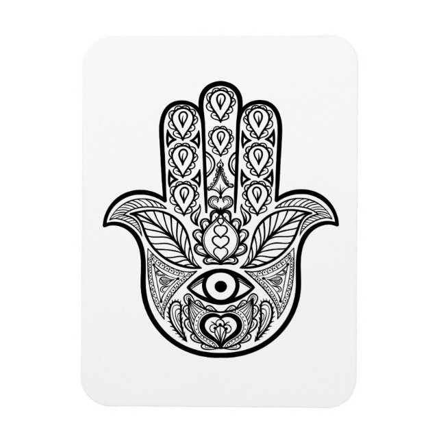 Inspired Hamsa Hand Magnet (Vertikal)