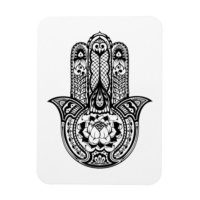 Inspired Hamsa Symbol Magnet (Vertikal)