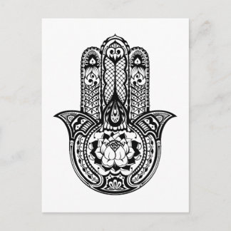 Inspired Hamsa Symbol Vykort