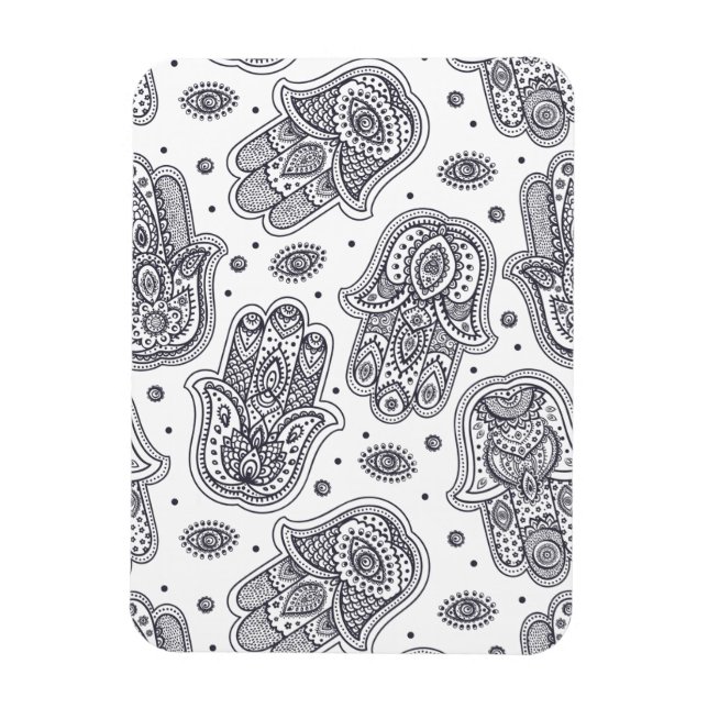Inspired Hand plockade Hamsa Magnet (Vertikal)