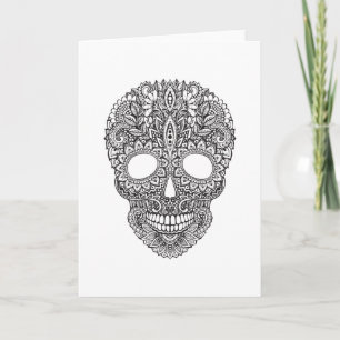 Inspired Human Skull Kort