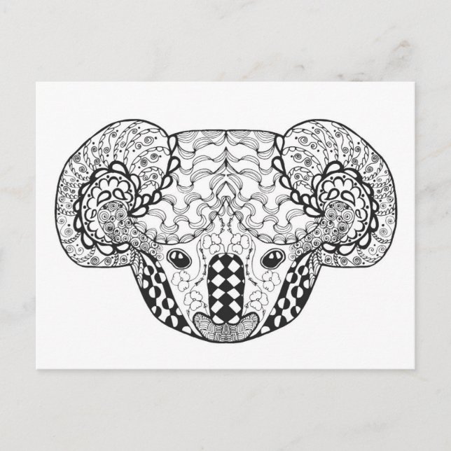 Inspired Koala Bear Vykort (Framsida)
