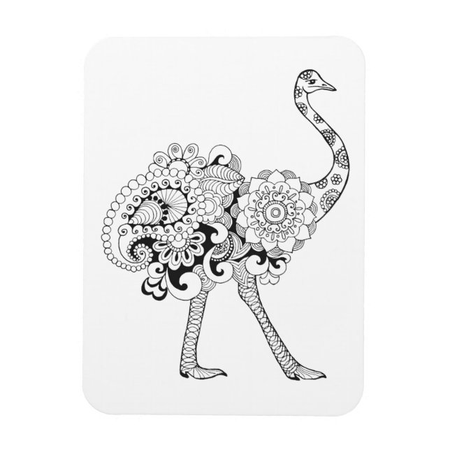 Inspired Ostrich Magnet (Vertikal)