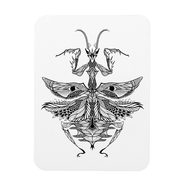 Inspired Praying Mantis Magnet (Vertikal)