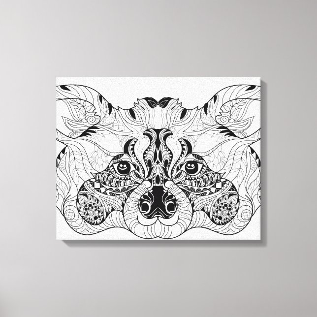Inspired Raccoon 6 Canvastryck (Framsida)