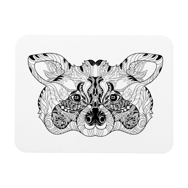 Inspired Raccoon Magnet (Horisontell)
