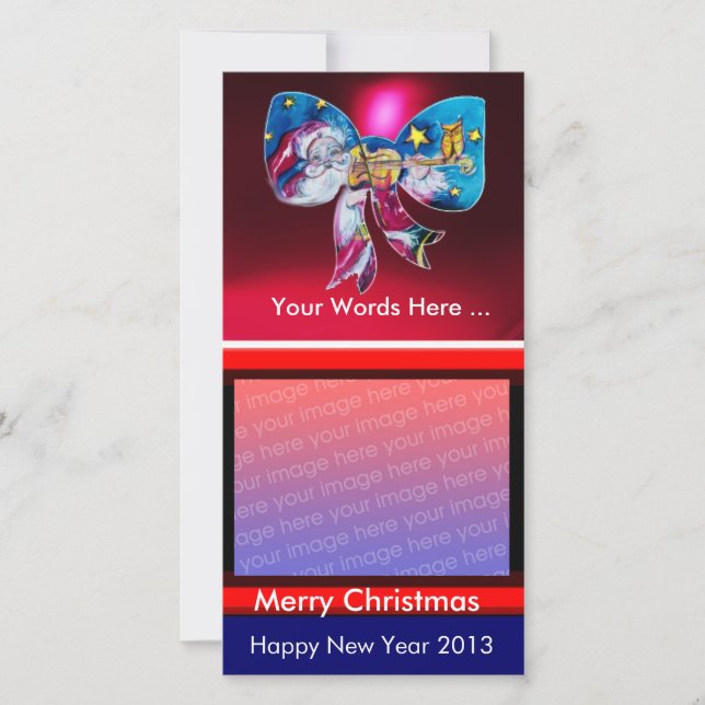 INSPIRED SANTA CHRISTMAS BOW JULKORT (Framsida)