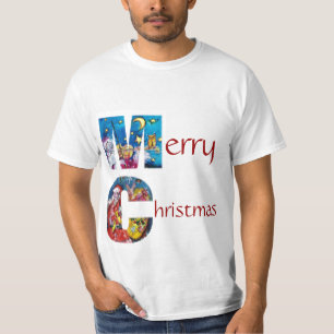 INSPIRED SANTA MED CHRISTMAS GIFTS MONOGRAM T SHIRT