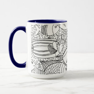 Inspired School of Fish Mugg