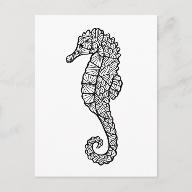 Inspired Sea Horse Vykort (Framsida)