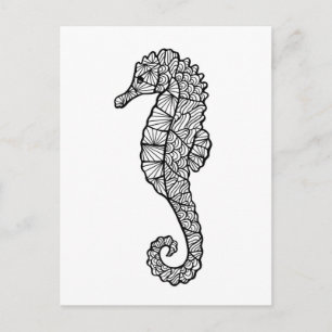 Inspired Sea Horse Vykort