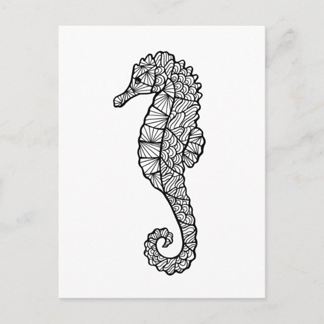 Inspired Sea Horse Vykort (Framsida)