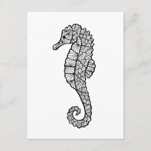 Inspired Sea Horse Vykort